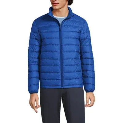 Lands' End Wanderweight Ultralight Packable Down Jacket In Evening Cobalt Heather