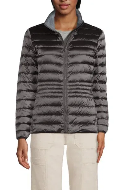 Lands' End Wanderweight Ultralight Packable Down Jacket In Black