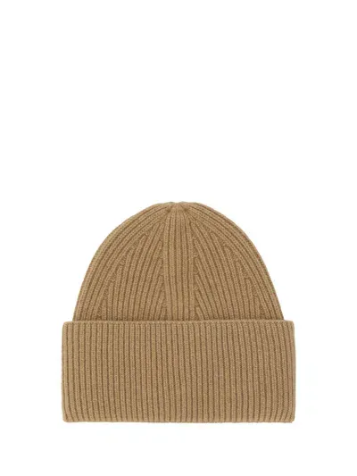 Laneus Cappello Beanie In Cammello/camel