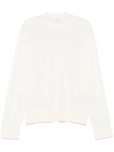 Laneus Crew-neck Sweater In White