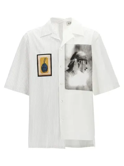 Lanvin White Asymmetric Cotton Shirt