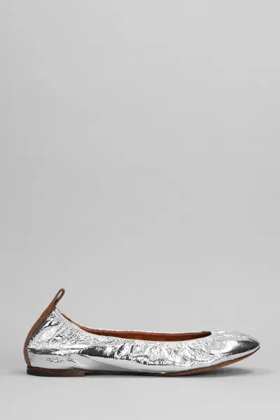 Lanvin Ballet Flats In Silver Leather