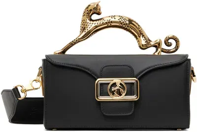 Lanvin Black Nano Pencil Cat Leather Bag