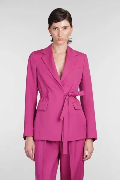 Lanvin Blazer In Fuxia Wool In Purple