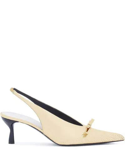 Lanvin Bow-detailing Pumps In 金色