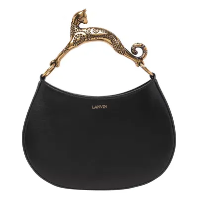 Lanvin Cat Hobo Bag In Black