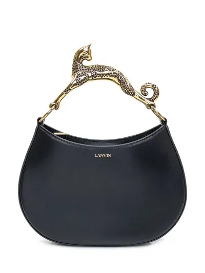 Lanvin Cat Hobo Bag In Black