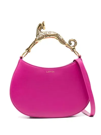 Lanvin Cat Tote Bag In Fuchsia