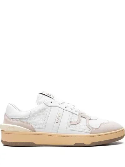 Lanvin Clay Low Top Sneakers Shoes In White