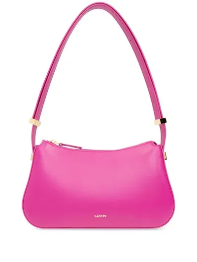 Lanvin Concerto Leather Shoulder Bag In Pink