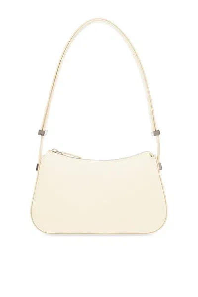 Lanvin Concerto Leather Shoulder Bag In Camomile