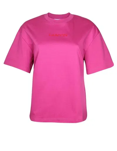 Lanvin Cotton T-shirt In Pink