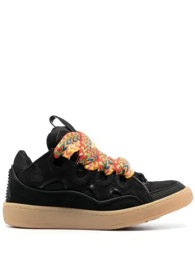 Lanvin Curb Leather Sneakers