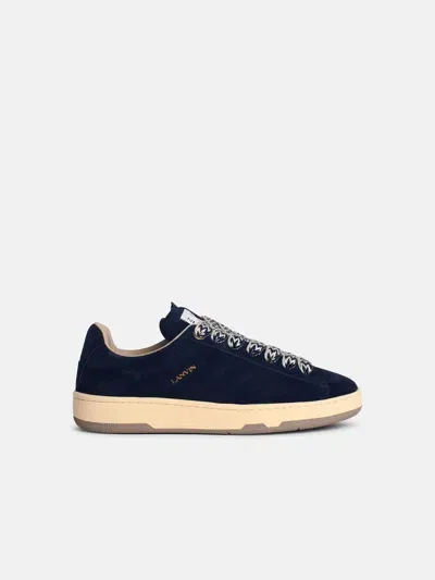 Lanvin 'curb Lite' Navy Suede Sneakers