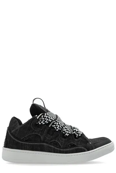 Lanvin Curb Sneakers In Black