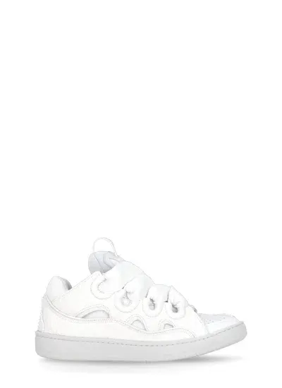 Lanvin Curb Sneakers In Blanc