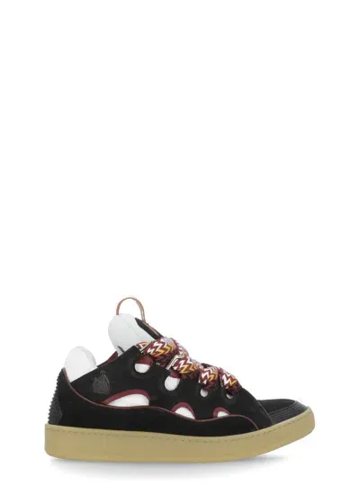 Lanvin Curb Sneakers In Honey/black