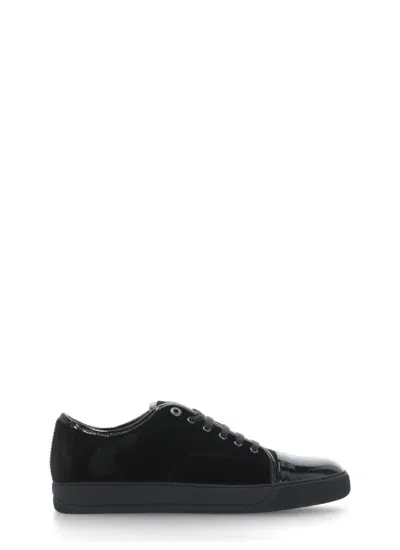 Lanvin Basket Sneakers In Black