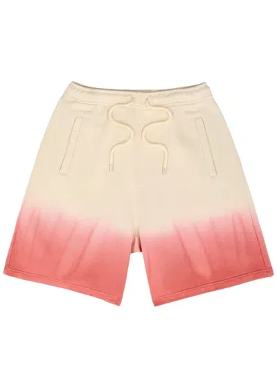 Lanvin Gradient-effect Track Shorts In Cream