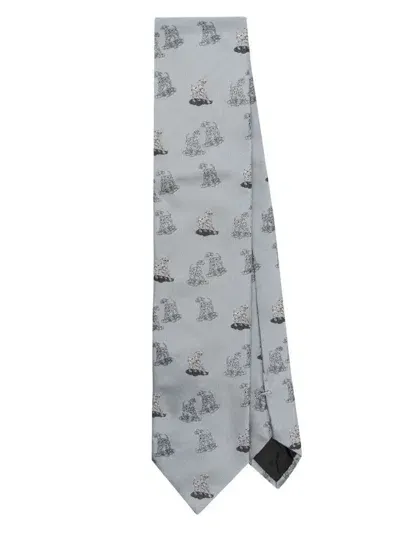 Lanvin Dog Tie Accessories In Grey