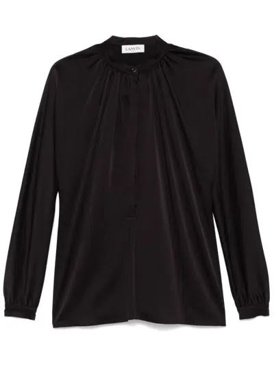 Lanvin Flared Blouse In Black