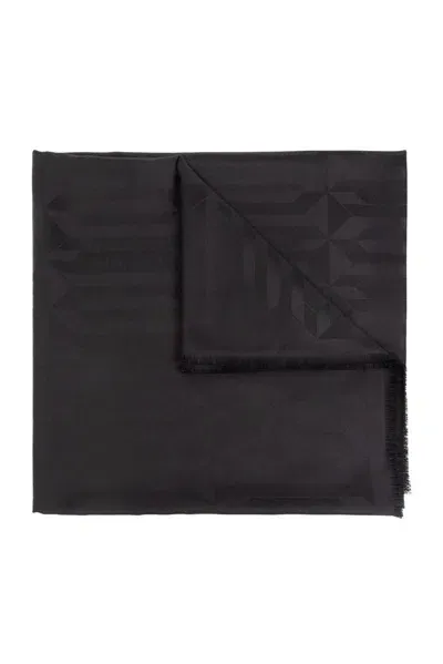 Lanvin Fringed Edge Scarf In Black