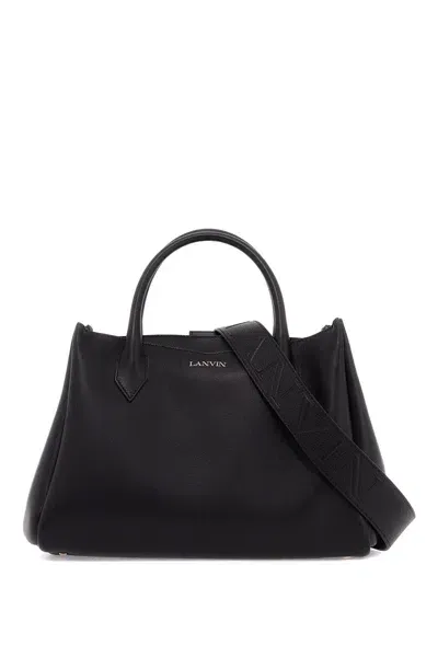 Lanvin Calf Leather L'octave Handbag In Black