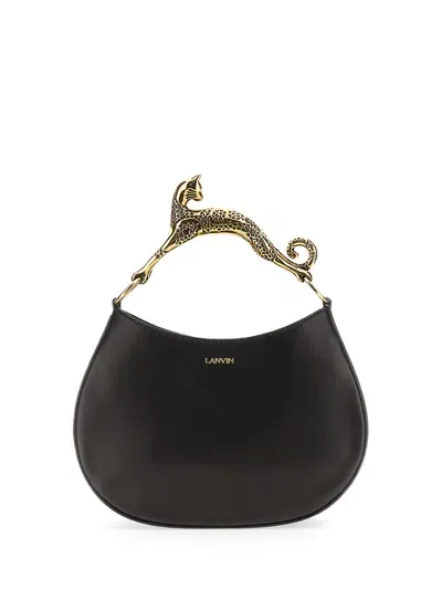 Lanvin Hobo Bag "cat" In Black