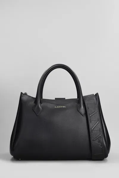 Lanvin L Octave Shoulder Bag In Black Leather