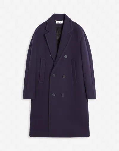 Lanvin Manteau Oversize Double Boutonnage Pour Homme In Purple