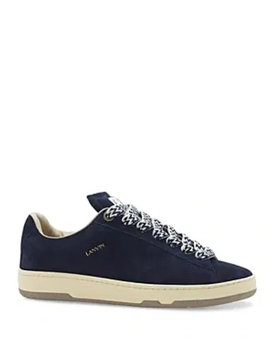 Lanvin Men's Curb Lite Low Top Sneakers In Dark Blue