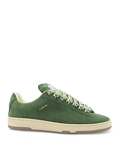 Lanvin Men's Curb Lite Low Top Sneakers In Dark Green