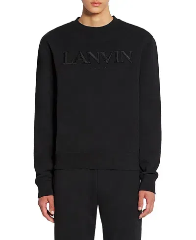 Lanvin Embrodery Sweatshirt In Black