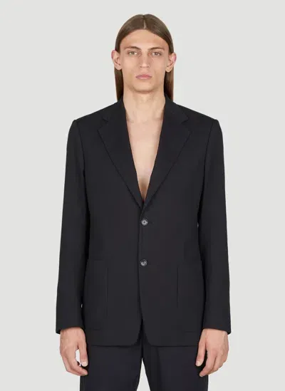 Lanvin Patch Pockets Blazer In Black