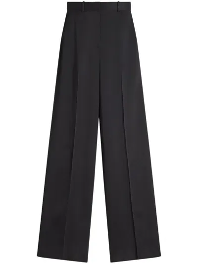 Lanvin Pressed-crease Trousers In 黑色