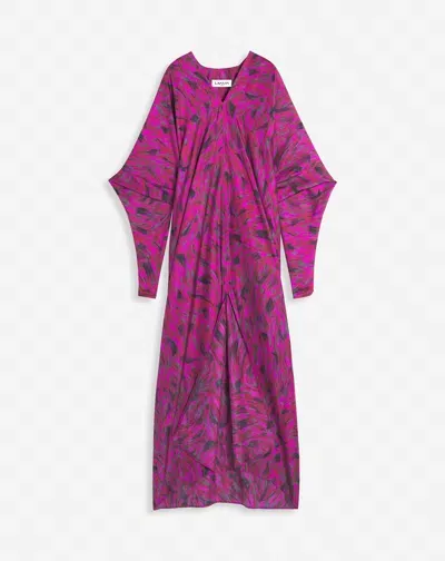 Lanvin Robe Caftan Imprimée Pour Femme In Fuchsia