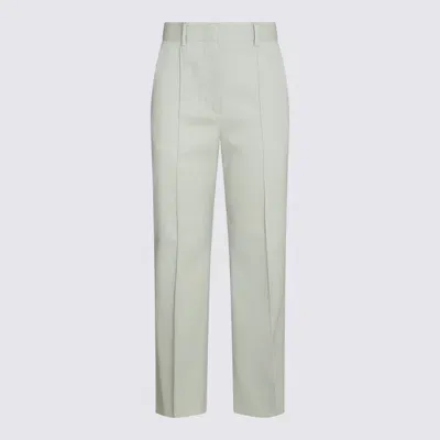 Lanvin Sage Virgin Wool Pants In Green