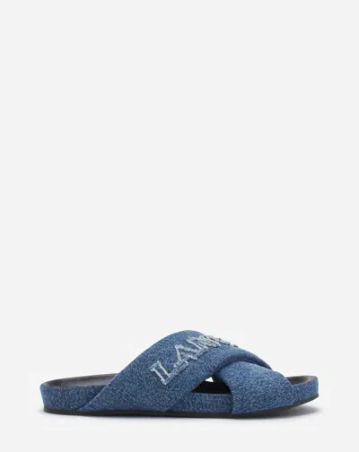 Lanvin Sandales Tinkle  En Denim Pour Femme In Denim Blue