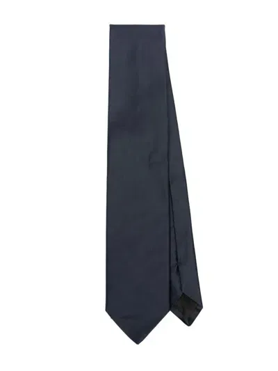 Lanvin Satin Duchess Tie Accessories In Blue