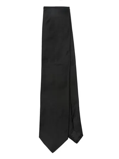 Lanvin Satin Duchess Tie In Black