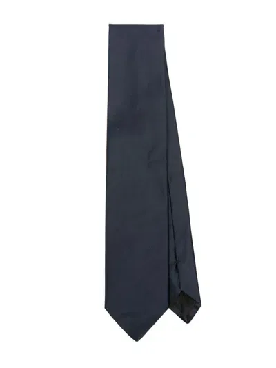 Lanvin Satin Duchess Tie In Blue