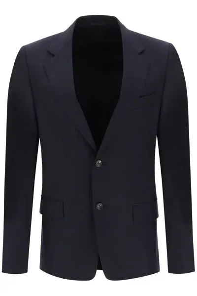 Lanvin Single Breasted Tailored Blazer In Blue