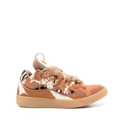 Lanvin Sneakers In White/brown