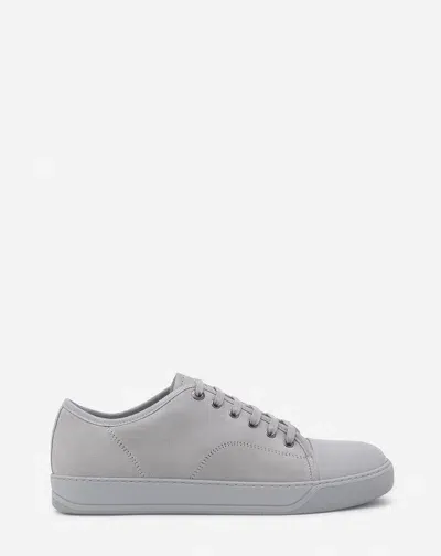 Lanvin Dbb1 Suede Sneakers In Gris Clair/gris Clair