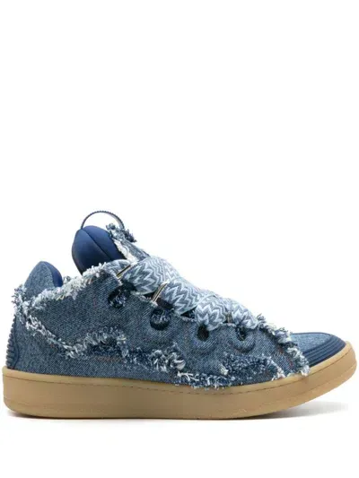 Lanvin Sneakers In Denim Blue