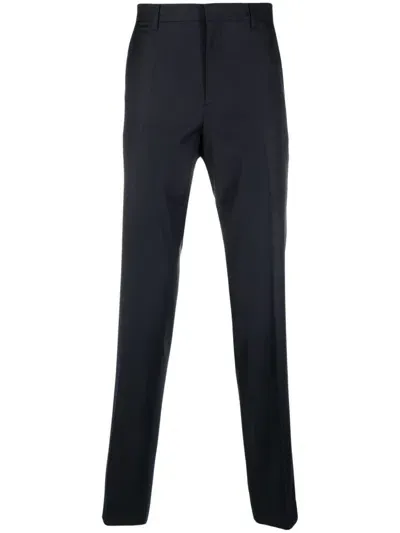 Lanvin Straight-leg Tailored Trousers In Blue