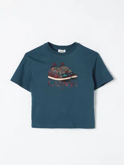 Lanvin T-shirt  Kids Color Blue In Blau