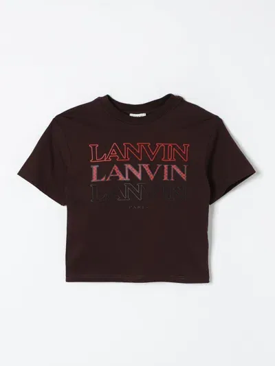 Lanvin T-shirt  Kids Color Brown In Braun