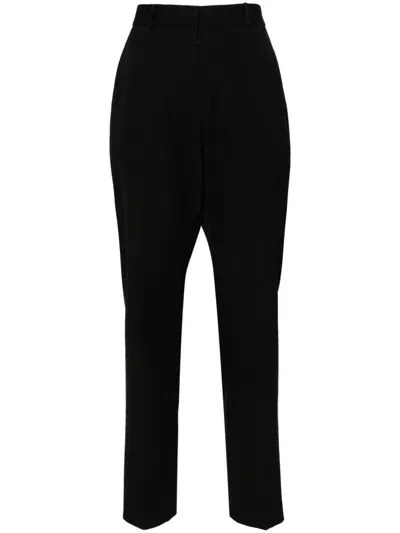 Lanvin Tapered Trousers In Black