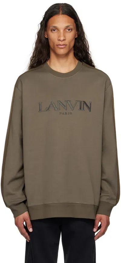 Lanvin Taupe Curb Side Sweatshirt In Brown